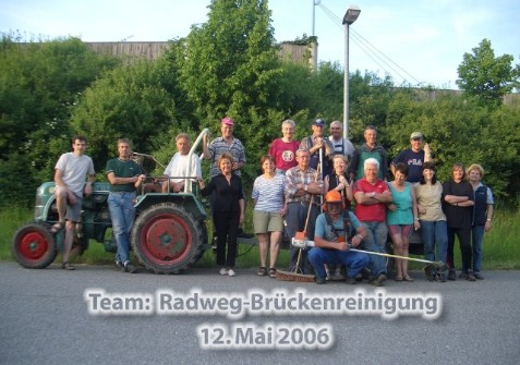 Radweg-Br�ckenreinigung